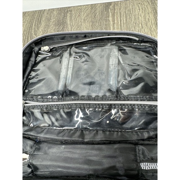 Aimee Kestenberg Hanging Organizer Black Cosmetic Toiletry Bag Travel Vacation - Picture 6 of 8